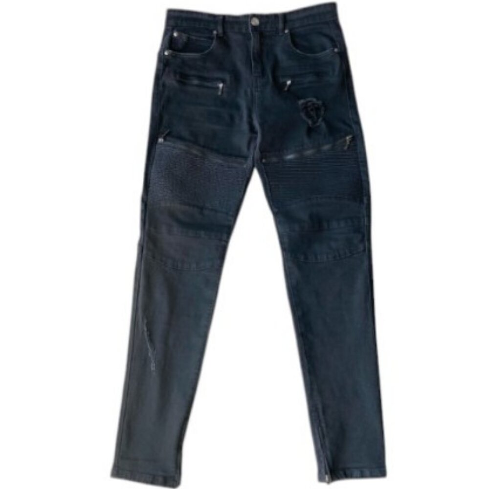REBL black wash rider denim slim jeans size 32/M